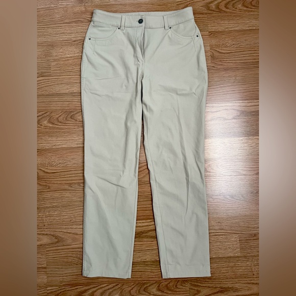 LULULEMON | Slim-Fit Tan Pants Stretchy Hiking - Picture 1 of 5